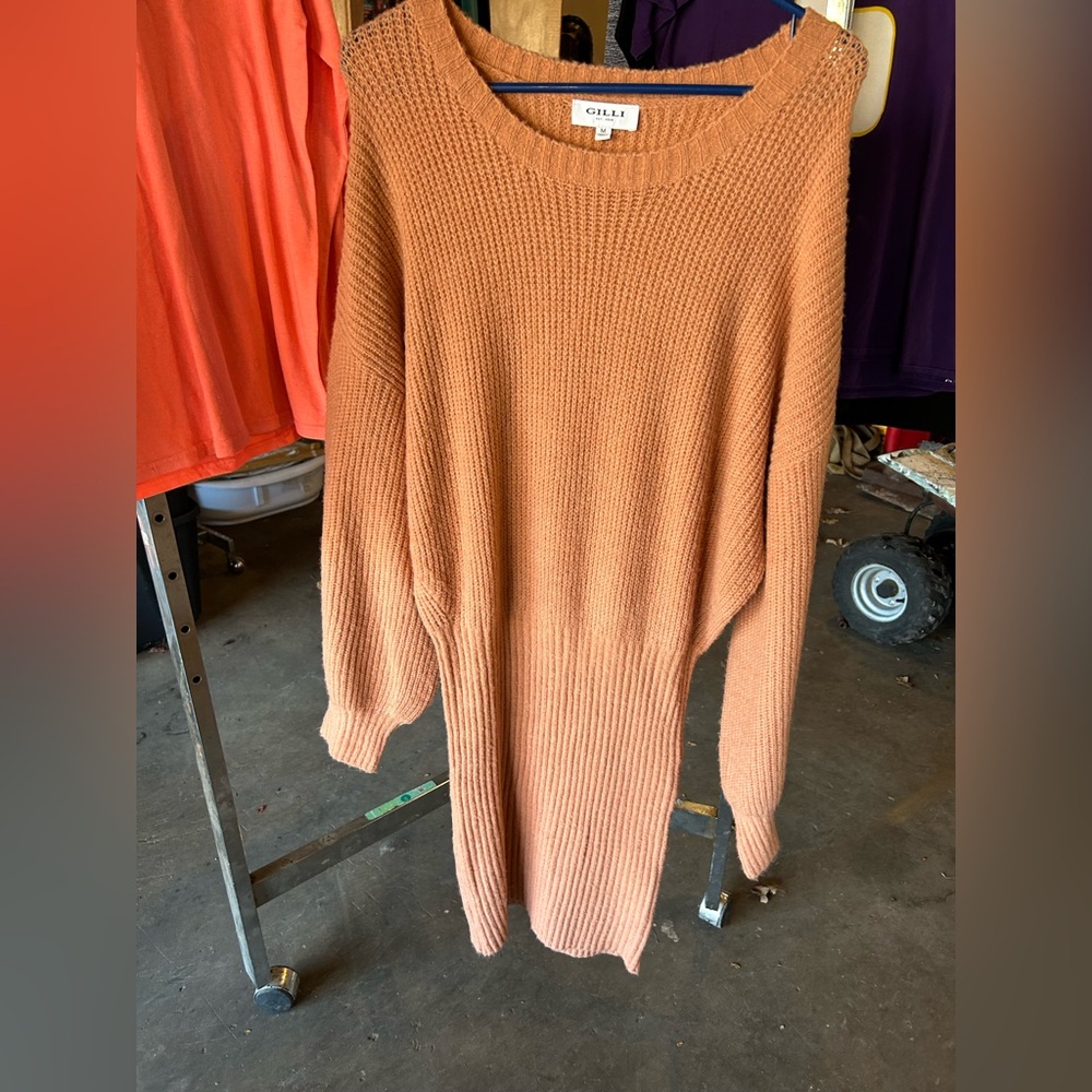 Gilli Women's Rust Sweater Dress